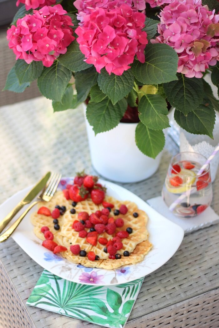 Joghurt Waffeln mit Beeren (10)