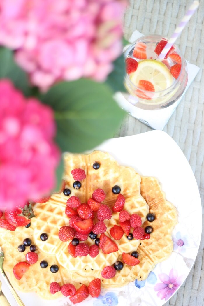 Joghurt Waffeln mit Beeren (2)